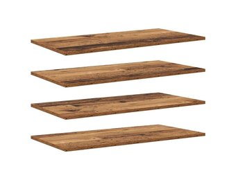 vidaXL Boekenplank Bord 3-laags 4 st 80 x 40 x 1,5 cm Bewerkt hout