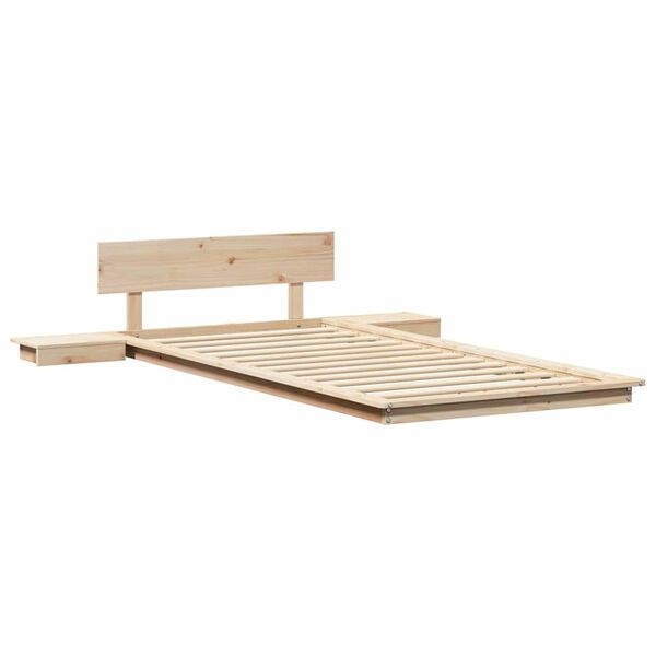 vidaXL Bedframe Bruin 80 x 200 cm Hout