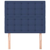 vidaXL Hoofdborden 2 st 90x5x78/88 cm stof blauw