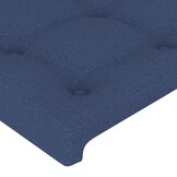 vidaXL Hoofdborden 2 st 90x5x78/88 cm stof blauw