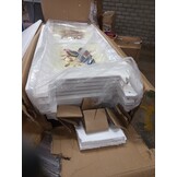 vidaXL Romdivider Paneel Wit 176,5 x 165 cm MDF