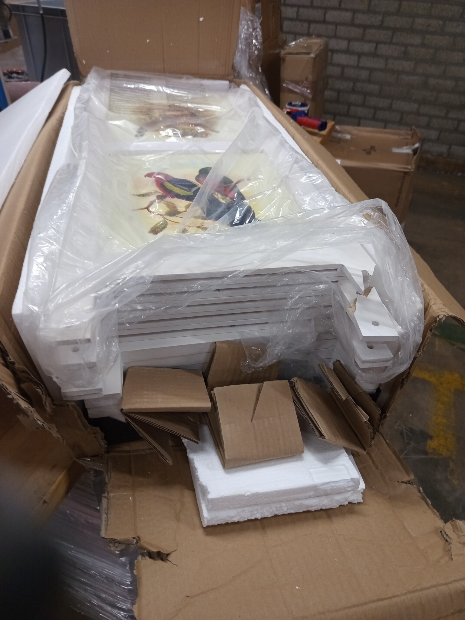 vidaXL Romdivider Paneel Wit 176,5 x 165 cm MDF