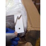 vidaXL Romdivider Paneel Wit 176,5 x 165 cm MDF