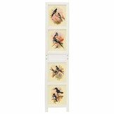vidaXL Romdivider Paneel Wit 176,5 x 165 cm MDF
