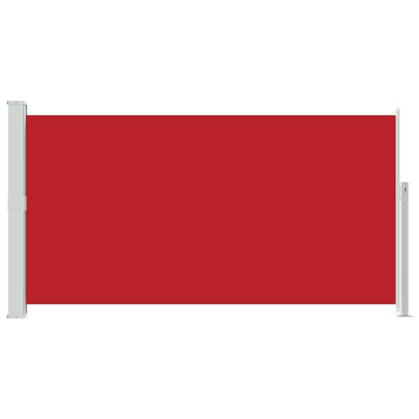 vidaXL Wind-/zonnescherm uittrekbaar 160x300 cm rood