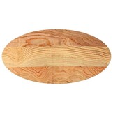 vidaXL Tafelblad 100x50x4 cm ovaal massief eikenhout lichtbruin