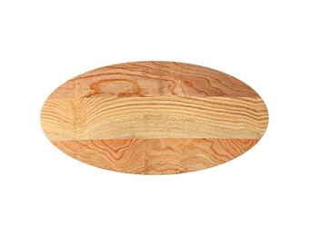 vidaXL Tafelblad 100x50x4 cm ovaal massief eikenhout lichtbruin