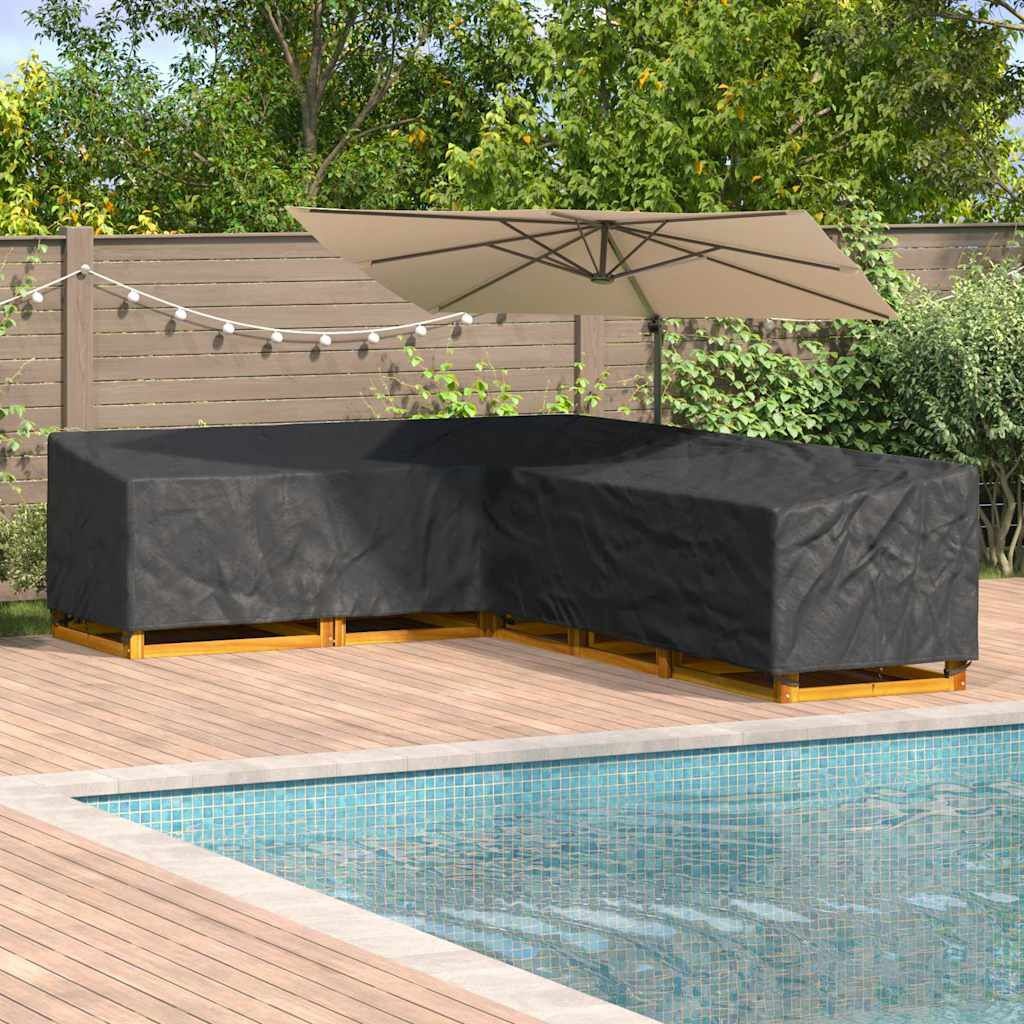 vidaXL Meubelhoes 330 x 255 x 80 cm 600D Oxford Stof L-vorm Waterdicht