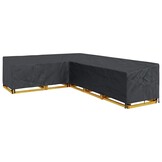 vidaXL Meubelhoes 330 x 255 x 80 cm 600D Oxford Stof L-vorm Waterdicht
