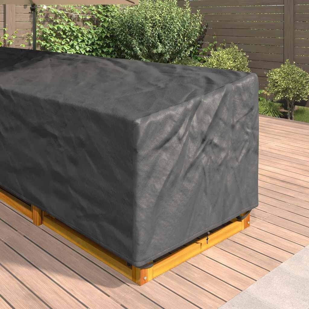 vidaXL Meubelhoes 330 x 255 x 80 cm 600D Oxford Stof L-vorm Waterdicht