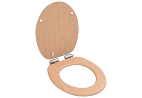 Toiletbril Bamboe met Soft-Close Deksel - 34% Korting