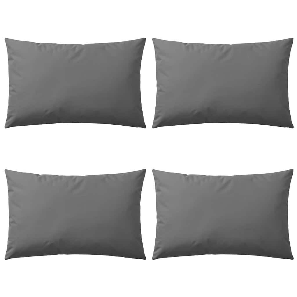 vidaXL Buitenkussens 60x40 cm grijs 4 st