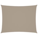 vidaXL Zonnescherm rechthoekig 3x4,5 m oxford stof taupe