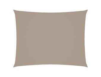 vidaXL Zonnescherm rechthoekig 3x4,5 m oxford stof taupe