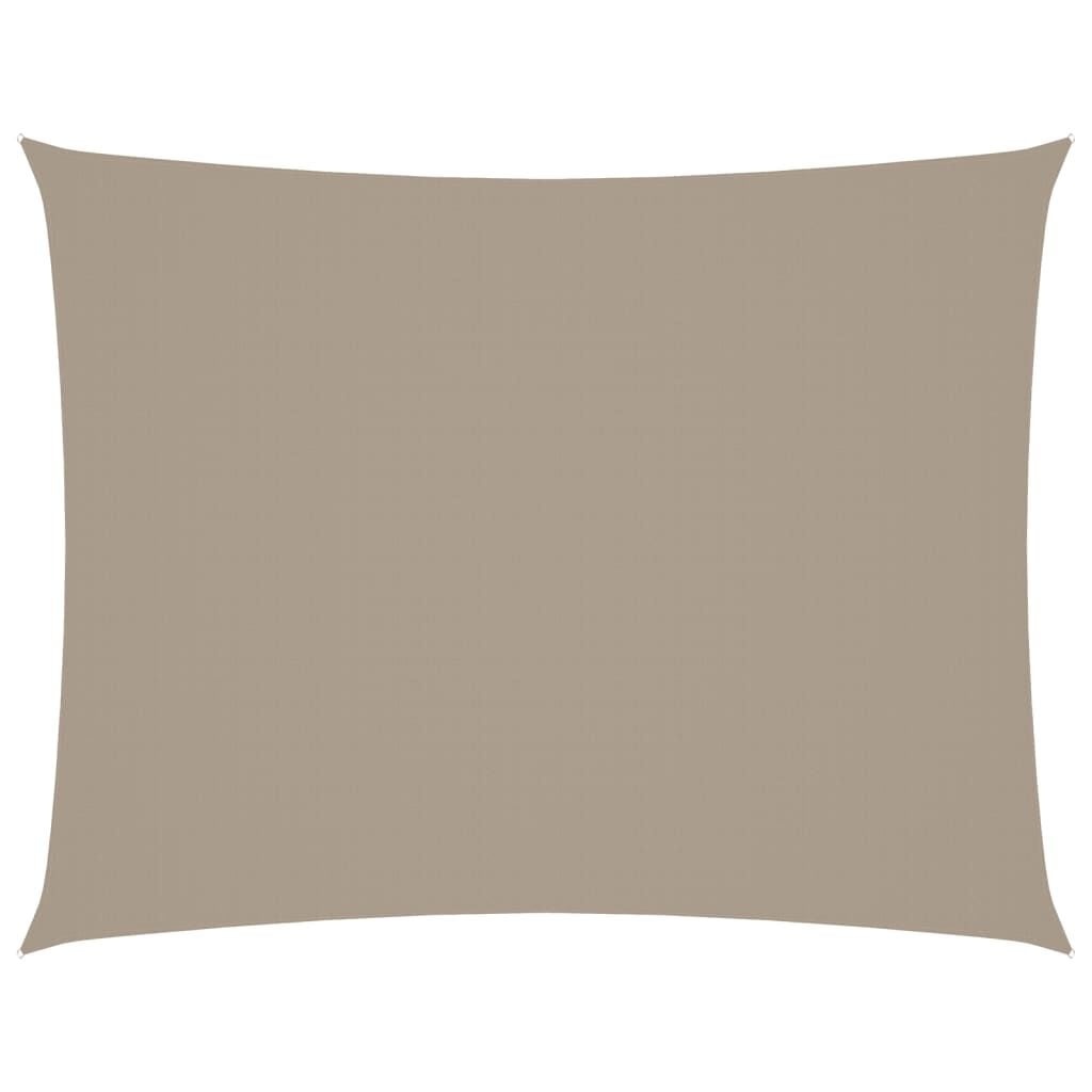 vidaXL Zonnescherm rechthoekig 3x4,5 m oxford stof taupe
