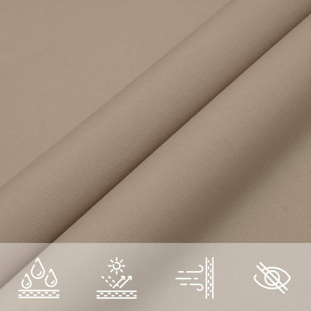 vidaXL Zonnescherm rechthoekig 3x4,5 m oxford stof taupe