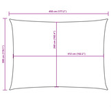 vidaXL Zonnescherm rechthoekig 3x4,5 m oxford stof taupe