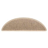 vidaXL Trapmatten zelfklevend 15 st sisal-look 56x17x3 cm zandkleurig