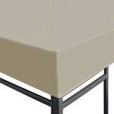 vidaXL Prieeldak 310 g/m² 4x3 m beige