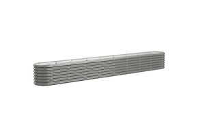 Plantenbak Grijs Gegalvaniseerd Staal 332x40x36 cm - 34% Korting