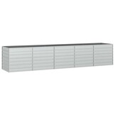Verhoogde Plantenbak 400x80x77 cm Gegalvaniseerd Staal - 35% Korting!