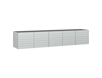Verhoogde Plantenbak 400x80x77 cm Gegalvaniseerd Staal - 35% Korting!