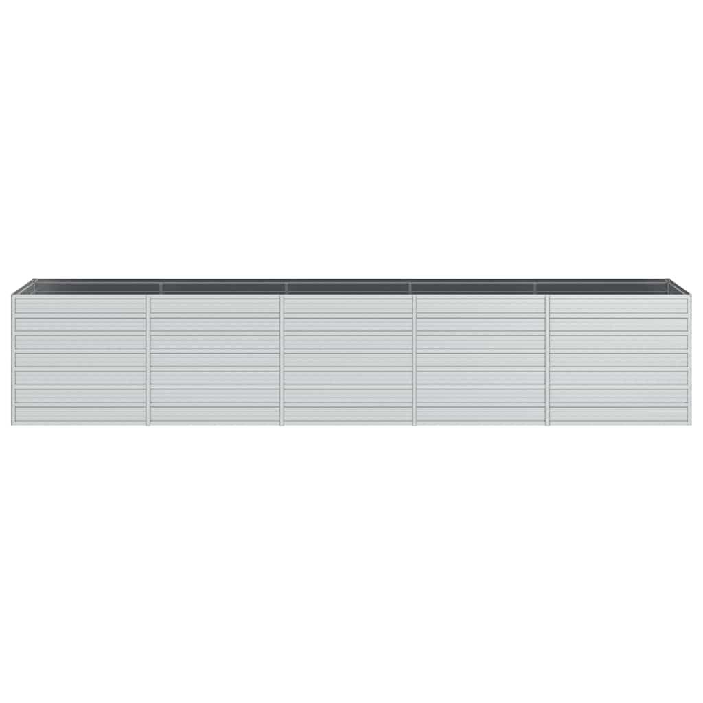 Verhoogde Plantenbak 400x80x77 cm Gegalvaniseerd Staal - 35% Korting!