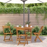 vidaXL Tuintafel inklapbaar 110 cm massief acaciahout