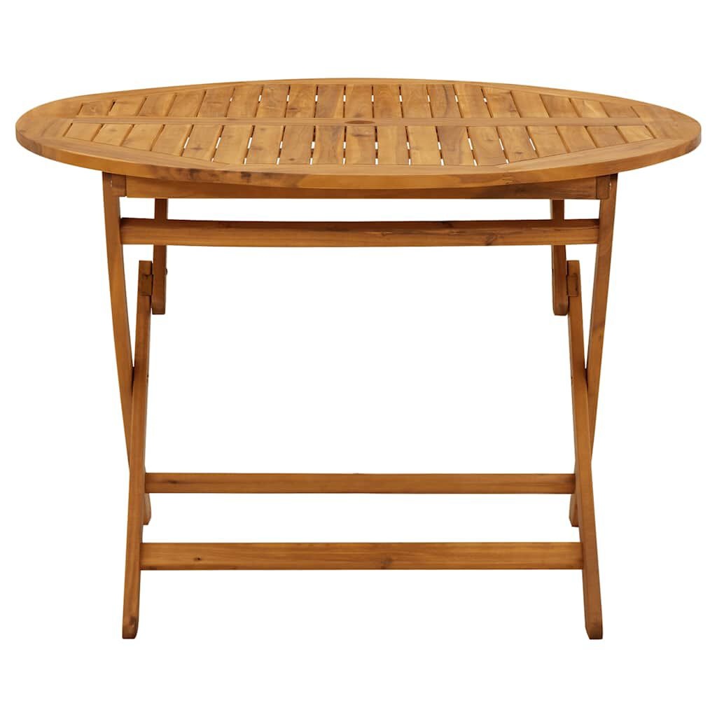 vidaXL Tuintafel inklapbaar 110 cm massief acaciahout
