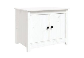 VidaXL Salontafel Grenenhout Wit - 71x49x55 cm - 34% Korting