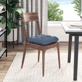 vidaXL Zitkussens 4 st Katoen Stof Blauw 45 x 45 cm