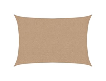 vidaXL Zonnezeil 160 g/m² 2,5x3,5 m HDPE taupe
