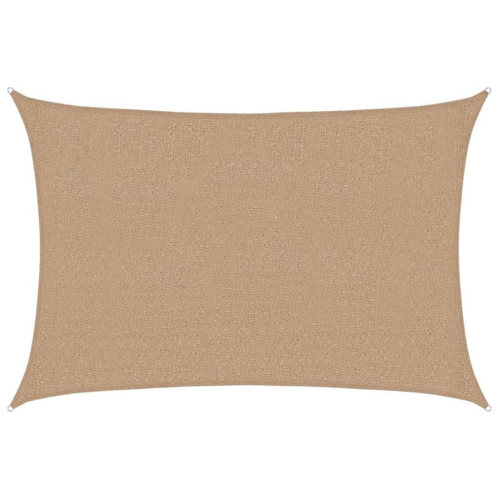 vidaXL Zonnezeil 160 g/m² 2,5x3,5 m HDPE taupe