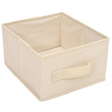 Opbergkast met 6 Lades (55x29x55 cm) - Crèmekleurig Staal & Stof - 34% Korting