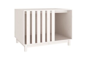 Hondenhok 100x70x72 cm Grenenhout Wit - 35% Korting