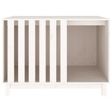 vidaXL Hondenhok 100x70x72 cm massief grenenhout wit
