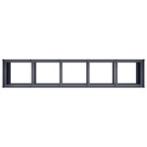 vidaXL Plantenbak 200x40x80 cm koudgewalst staal antracietkleurig