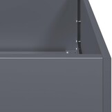 vidaXL Plantenbak 200x40x80 cm koudgewalst staal antracietkleurig