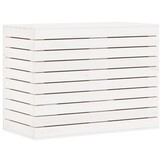 Wasmand Grenenhout Wit 88x44x66 cm - 60% Korting