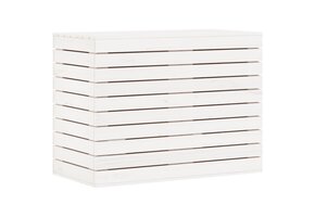 vidaXL Wasmand Grenenhout Wit 88,5x44x66 cm - 41% Korting