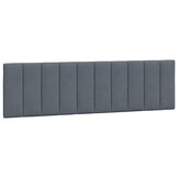 vidaXL Hoofdbordkussen 180 cm fluweel donkergrijs