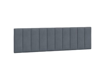 vidaXL Hoofdbordkussen 180 cm fluweel donkergrijs