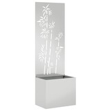 vidaXL Tuinplant met Decoratief Paneel Zilver 50 x 140 cm