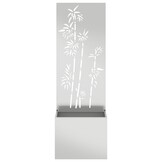 vidaXL Tuinplant met Decoratief Paneel Zilver 50 x 140 cm