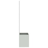 vidaXL Tuinplant met Decoratief Paneel Zilver 50 x 140 cm