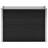 vidaXL Plantenbak verhoogd 100x40x77 cm gegalvaniseerd staal antraciet