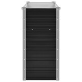 vidaXL Plantenbak verhoogd 100x40x77 cm gegalvaniseerd staal antraciet