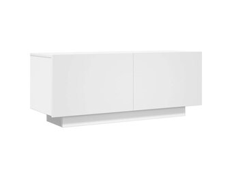 Tv-meubel bewerkt hout wit 100x35x40 cm - 34% Korting