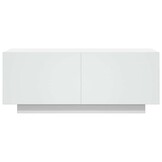 Tv-meubel bewerkt hout wit 100x35x40 cm - 34% Korting