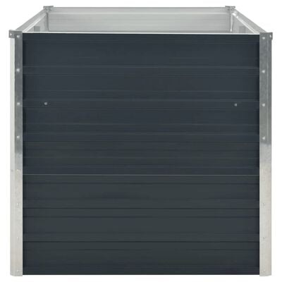 vidaXL Plantenbak verhoogd 160x80x77 cm gegalvaniseerd staal antraciet